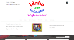 Desktop Screenshot of idahoinflatables.com
